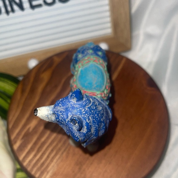 Westland Call of the Wolf Figurine Blue Saddle Tribal Decor 2.75” - Picture 4 of 5